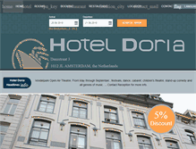 Tablet Screenshot of hoteldoria.nl